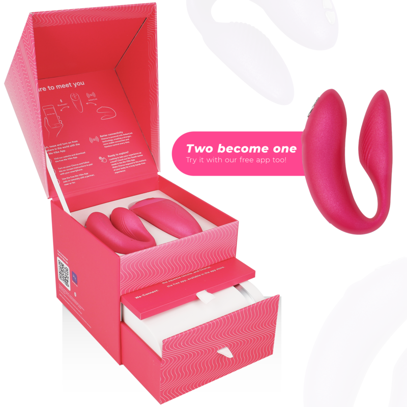 WE-VIBE - VIBRATEUR CHORUS POUR COUPLES AVEC COMMANDE DE SQUEEZE ROSE - 7eme ciel