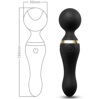ARMONY - FREEZA MASSAGER & VIBRATEUR TÊTE SUPER FLEXIBLE NOIR - 7eme ciel