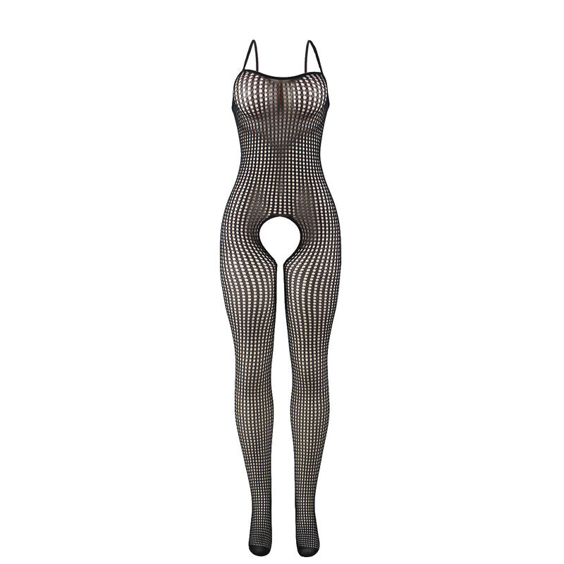 SUBBLIME - 951726 BODYSTOCKING NOIR EN RÉSILLE ÉLASTIQUE SANS FOURRURE TAILLE UNIQUE - 7eme ciel