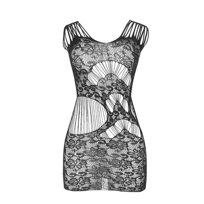 SUBBLIME - 951771 ROBE LONG DOS OUVERT AVEC RESILLE NOIR TAILLE UNIQUE - 7eme ciel