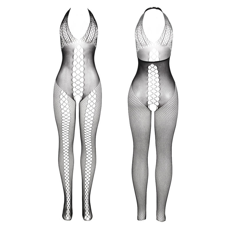 SUBBLIME - 951832 BODYSTOCKING AVEC DOS OUVERT ET DÉTAILS CROISÉS NOIR TAILLE UNIQUE - 7eme ciel