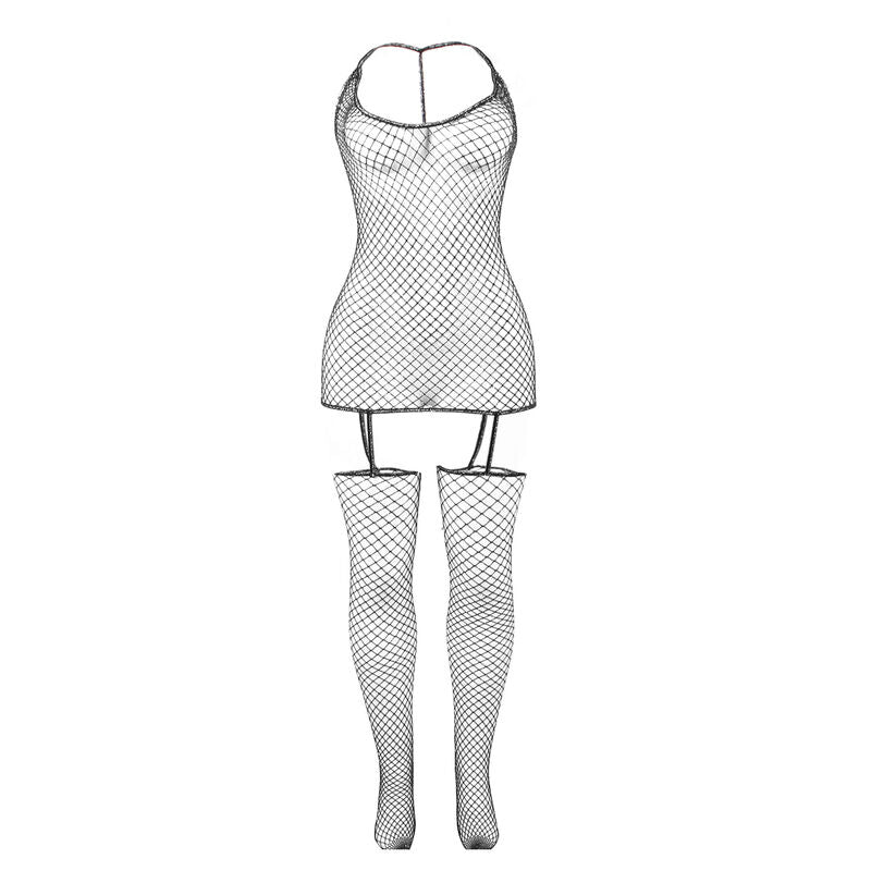 SUBBLIME - 951955 BODYSTOCKING RÉSEILLE BRILLANTE TAILLE UNIQUE - 7eme ciel