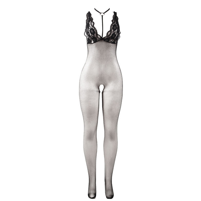 SUBBLIME - 951993 BODYSTOCKING RÉSILLE TRANSPARENTE NOIRE SANS FOURRURE TAILLE UNIQUE - 7eme ciel