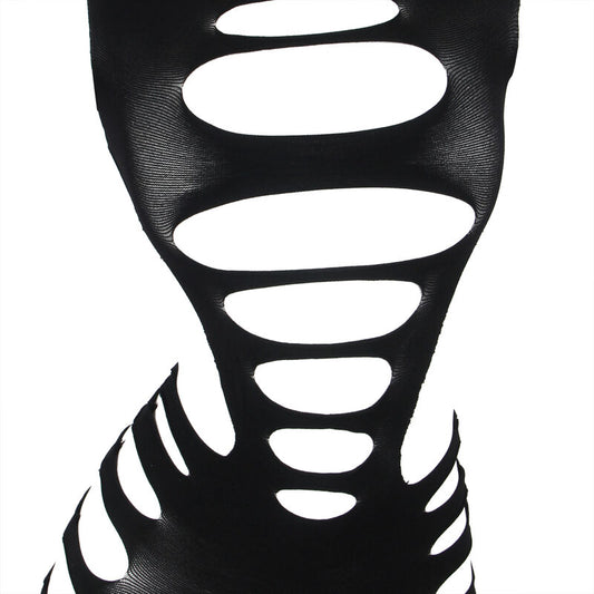 SUBBLIME - 952266 ROBE RÉSILLE ÉLASTIQUE MANCHES LONGUES NOIR TAILLE UNIQUE - 7eme ciel