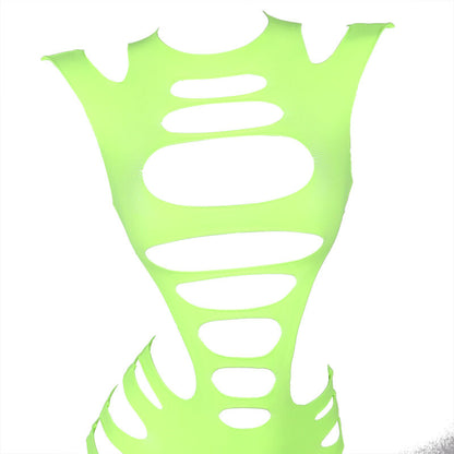 SUBBLIME - 952280 ROBE RÉSILLE ÉLASTIQUE MANCHES LONGUES VERT TAILLE UNIQUE - 7eme ciel