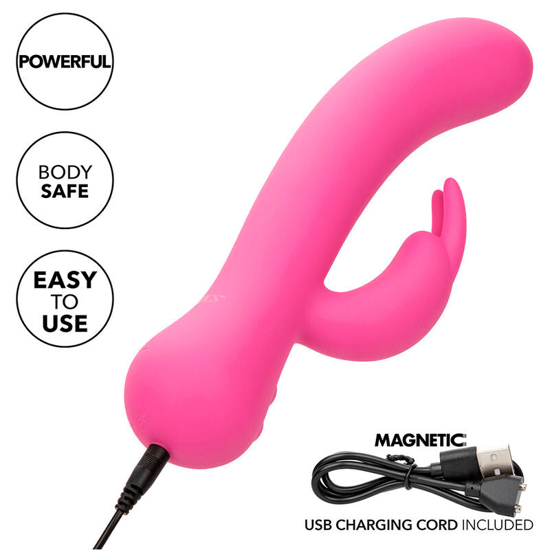CALEXOTICS - FIRST TIME VIBRATEUR LAPIN RECHARGEABLE ROSE - 7eme ciel