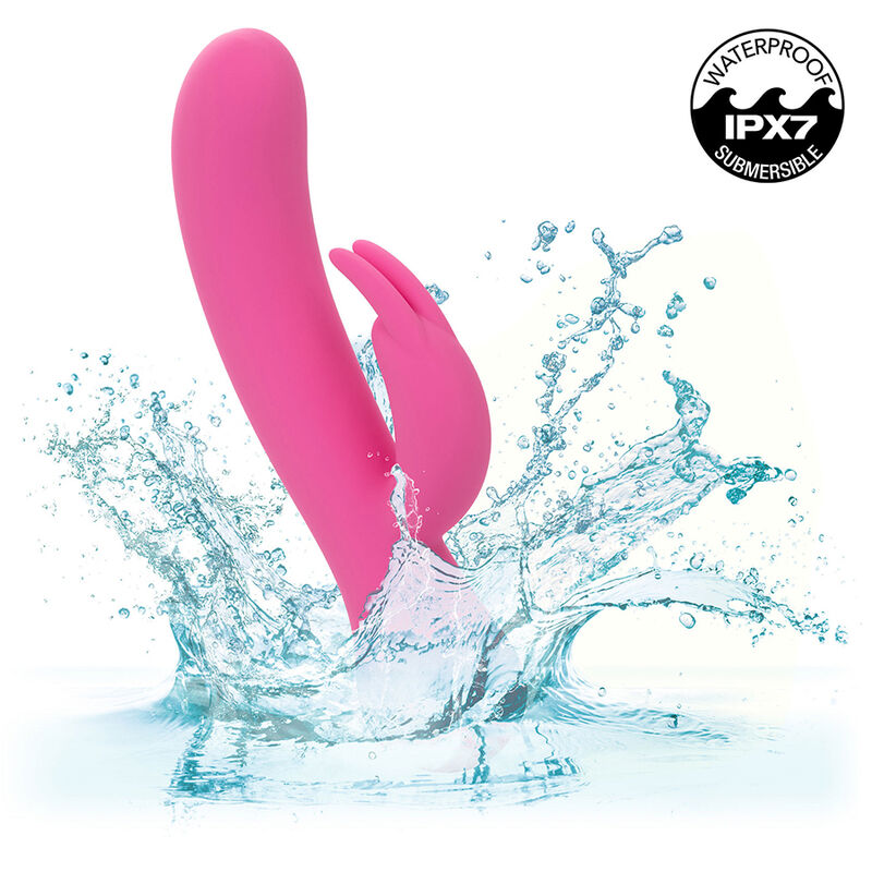 CALEXOTICS - FIRST TIME VIBRATEUR LAPIN RECHARGEABLE ROSE - 7eme ciel