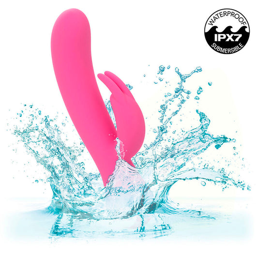 CALEXOTICS - FIRST TIME VIBRATEUR LAPIN RECHARGEABLE ROSE - 7eme ciel