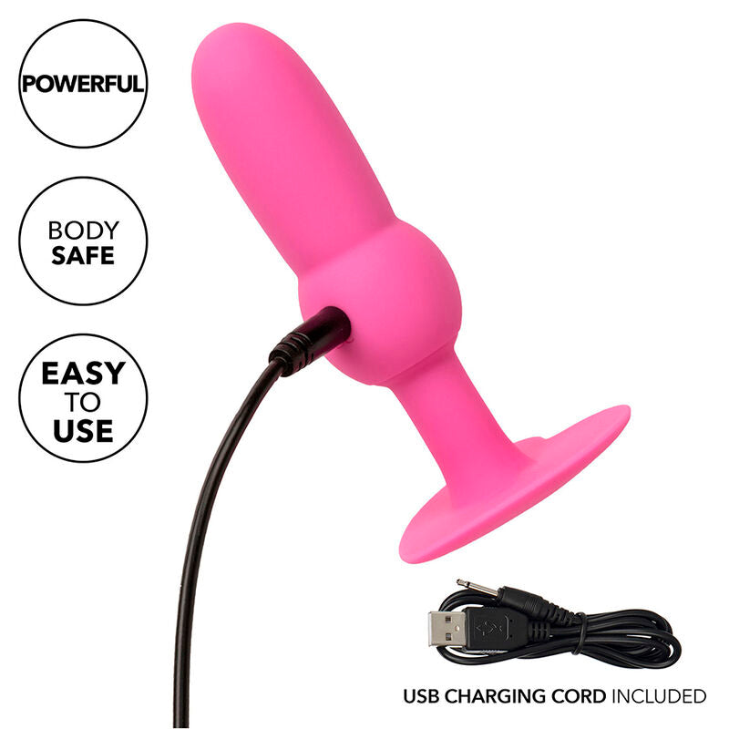 CALEXOTICS - FIRST TIME SONDE ANAL PLUG PERLÉE 10 VIBRATIONS ROSE - 7eme ciel