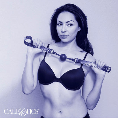 CALEXOTICS - NOCTURNAL BÂILLON À BOULE EN SILICONE NOIR - 7eme ciel