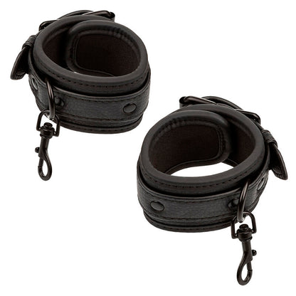 CALEXOTICS - NOCTURNAL CEINTURE DE LIT RÉGLABLE EN CUIR NOIR - 7eme ciel