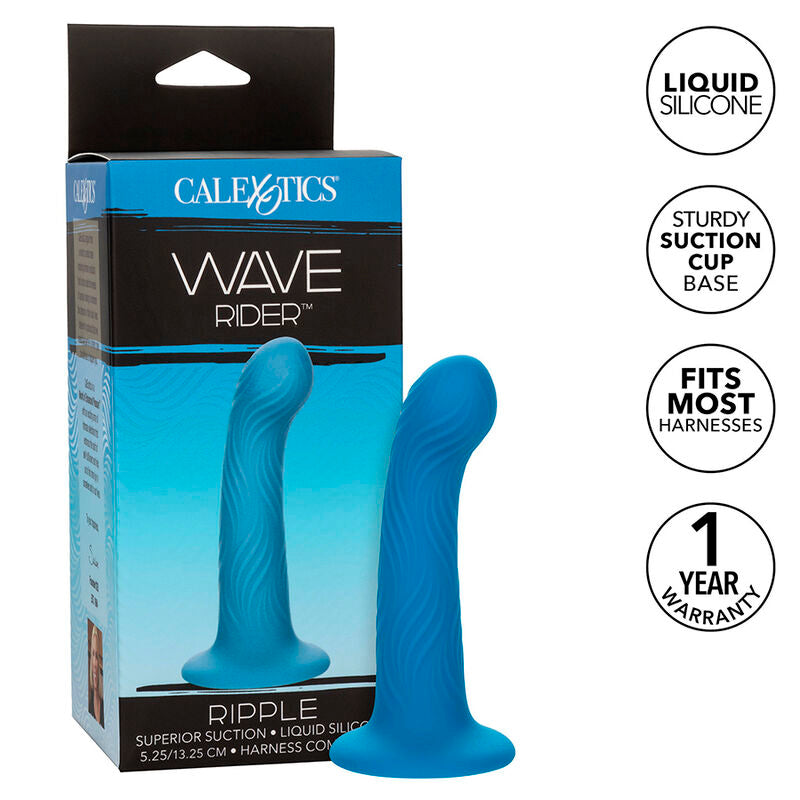 CALEXOTICS - WAVE RIDER PLUG ANAL RIPPLE BLEU - 7eme ciel