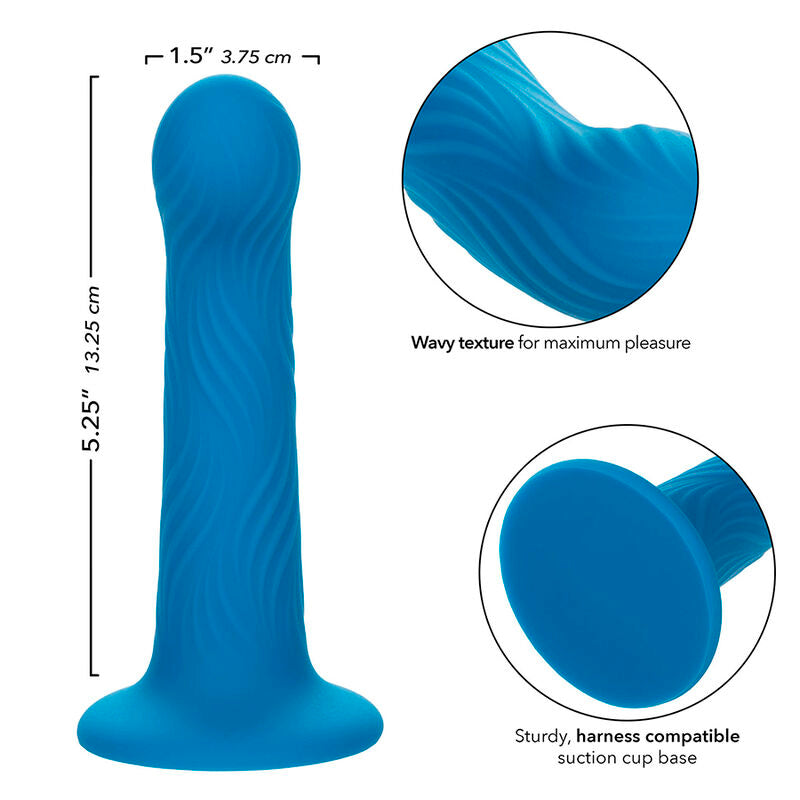 CALEXOTICS - WAVE RIDER PLUG ANAL RIPPLE BLEU - 7eme ciel