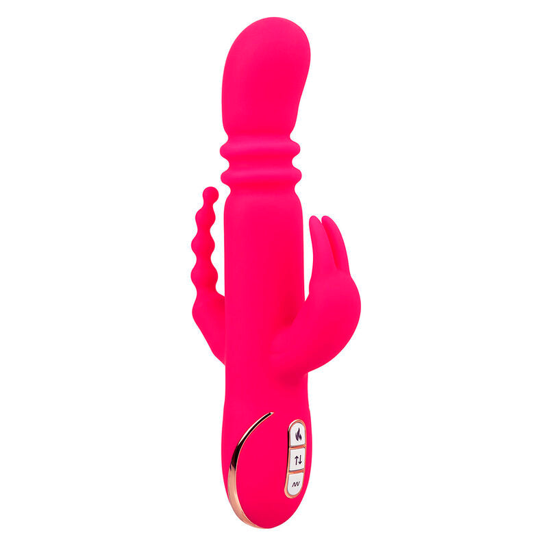 CALEXOTICS - JACK FANTASY TRIPLE VIBRATEUR CHAUFFANT LAPIN ROSE - 7eme ciel
