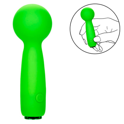 CALEXOTICS - NEON VIBES LE BUBBLY VIBE MINI MASSEUR 10 VIBRATIONS VERT - 7eme ciel
