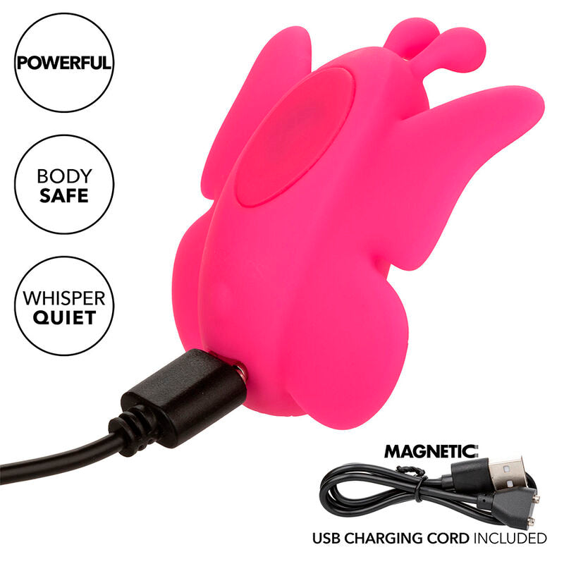 CALEXOTICS - NEON VIBES FLUTTER VIBE STIMULATEUR 10 VIBRATIONS ROSE - 7eme ciel