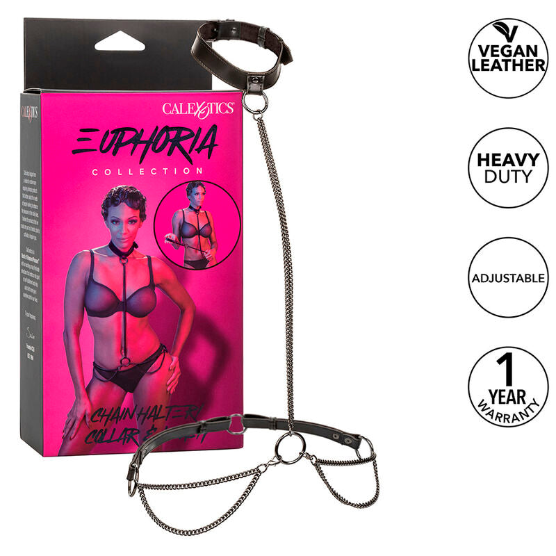 CALEXOTICS - EUPHORIA COLLIER ET LAISSE CHAINE - 7eme ciel