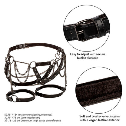 CALEXOTICS - EUPHORIA HARNAIS DE CUISSE MULTICHAÎNES PREMIUM GRANDE TAILLE - 7eme ciel