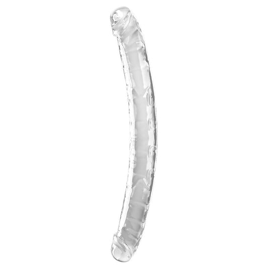 KING COCK -  DOUBLE TROUBLE GODE 46 CM TRANSPARENT - 7eme ciel