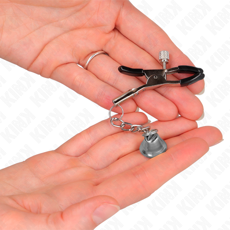 KINK - PINCES À TÉLÉTON PENDENTIF CLOCHE ARGENT 6 CM - 7eme ciel