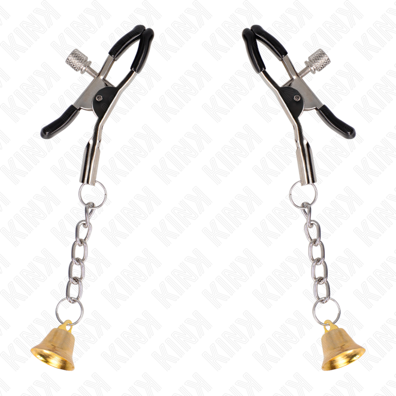 KINK - PINCES À TÉLÉMON PENDENTIF CLOCHE OR 6 CM - 7eme ciel