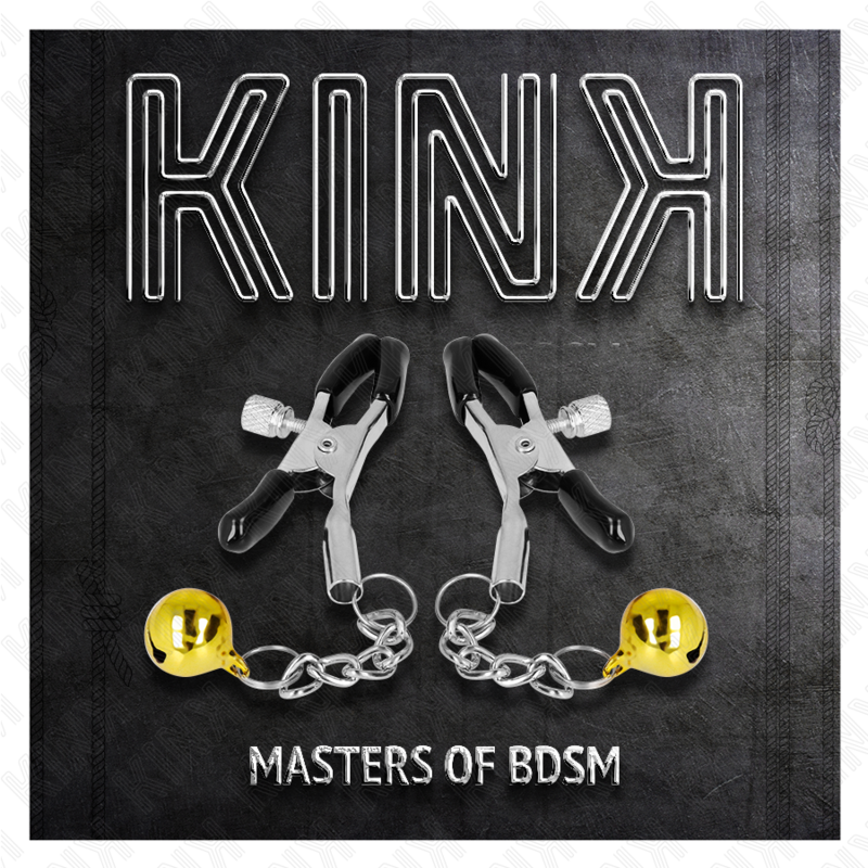 KINK - PINCES À METON PENDENTIF JINGLE BELL OR 6 CM - 7eme ciel