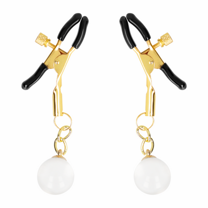 KINK - PINCES À METON BILLES DE VERRE OR 6 CM