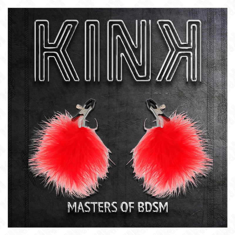 KINK - PINCE À METON PLUME ROUGE 7 CM - 7eme ciel