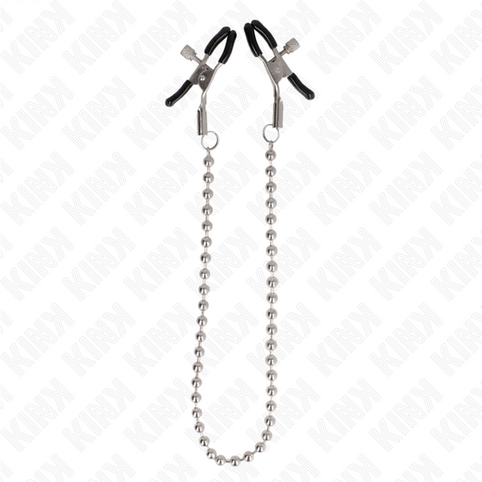 KINK - PINCES À TÉLÉTON CHAÎNE DE BILLES 30 CM - 7eme ciel