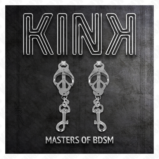 KINK - PINCES À METELLES TRÈFLE JAPONAIS AVEC CROCHETS ARGENT - 7eme ciel