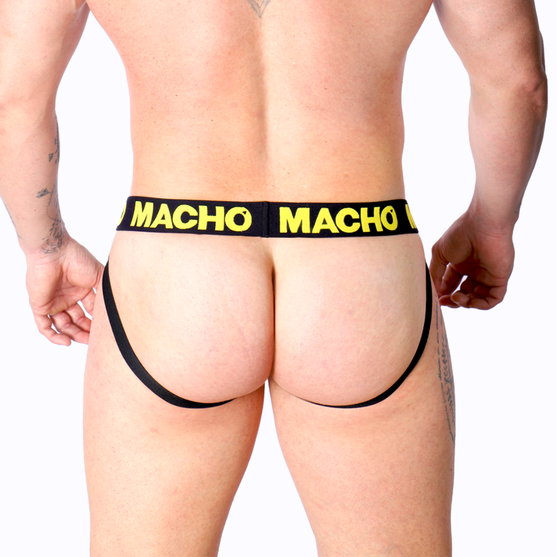 MACHO - MX25A JOCK LYCRA JAUNE S - 7eme ciel