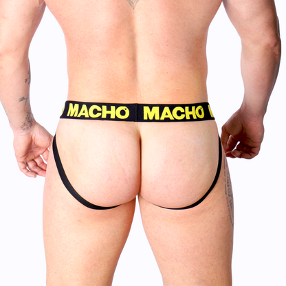 MACHO - MX25A JOCK LYCRA JAUNE S - 7eme ciel