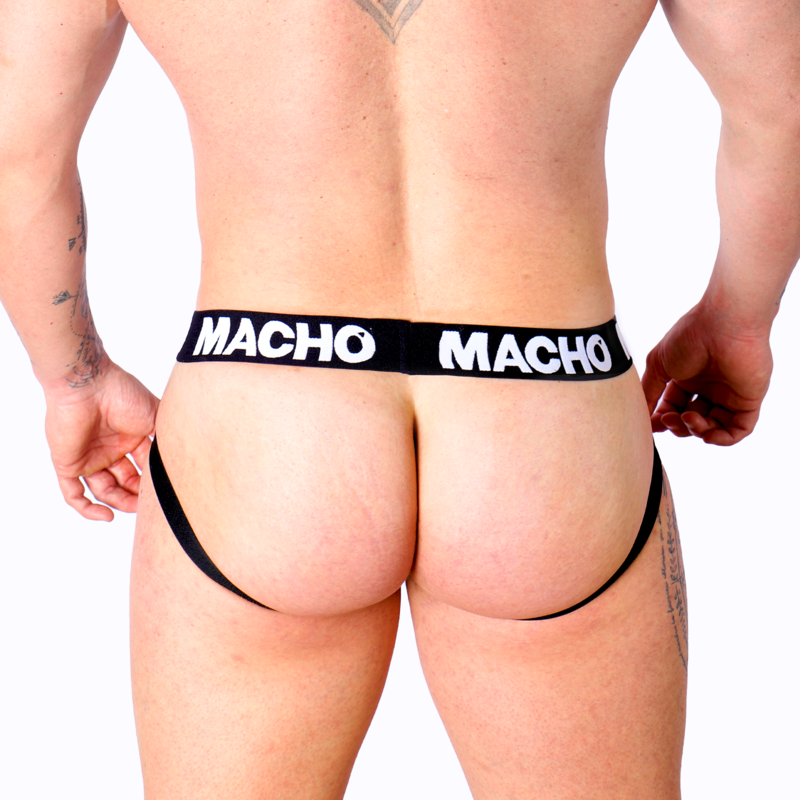 MACHO - MX25NC JOCK CUIR NOIR S - 7eme ciel