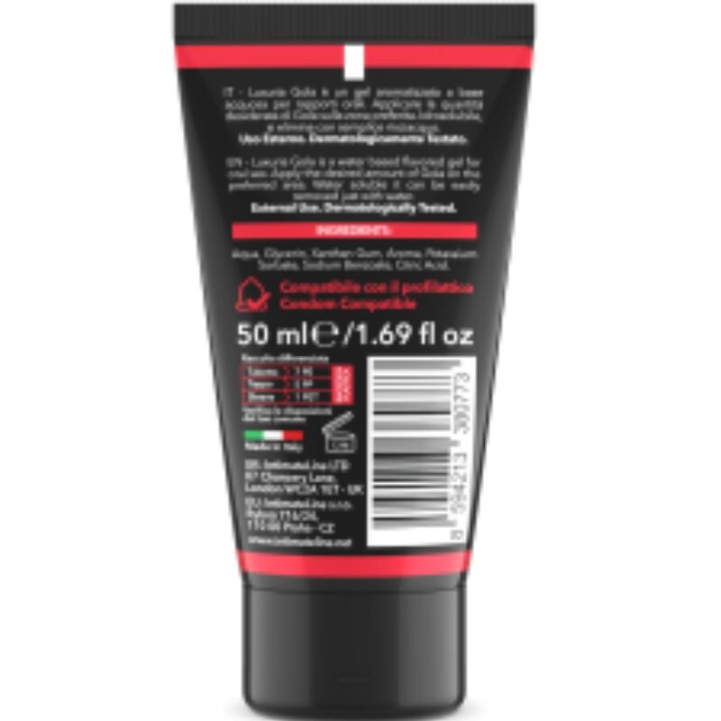 INTIMATELINE LUXURIA - GEL SEXUEL ORAL SAVEUR FRAISE 50 ML - 7eme ciel