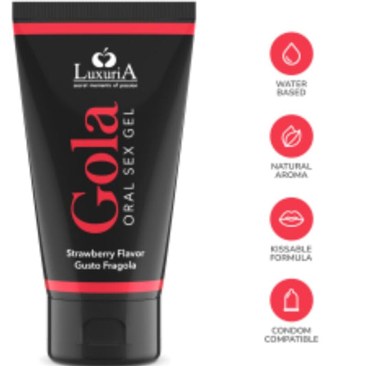 INTIMATELINE LUXURIA - GEL SEXUEL ORAL SAVEUR FRAISE 50 ML - 7eme ciel