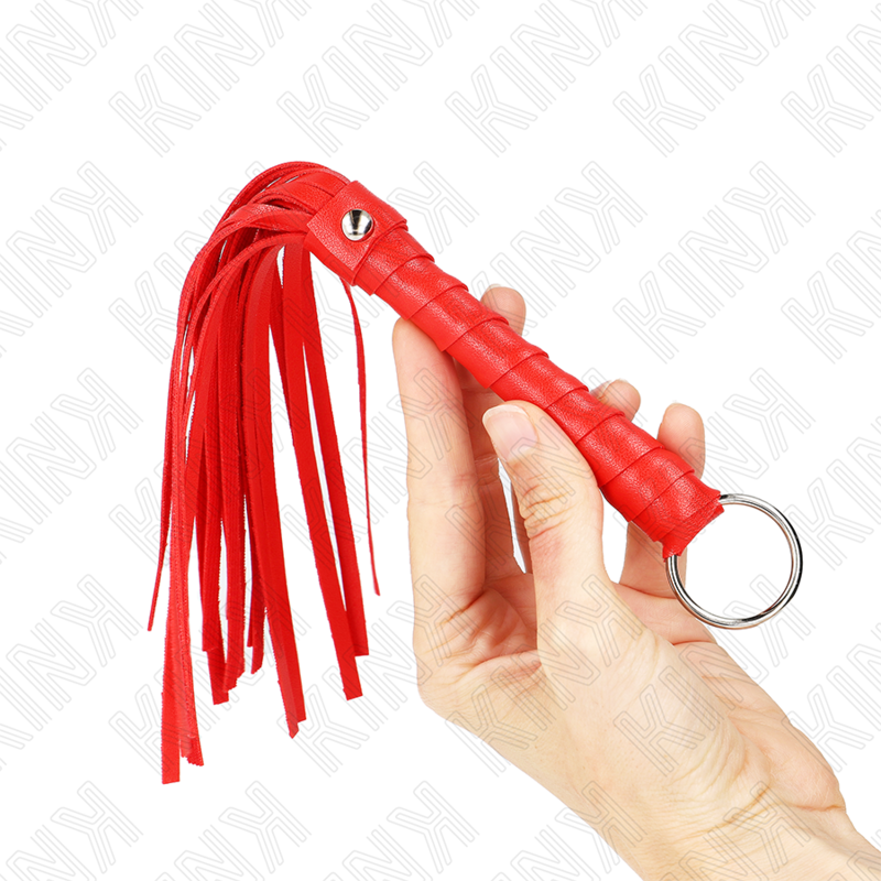 KINK - MINI FOUET SIMPLE ROUGE 28 CM - 7eme ciel