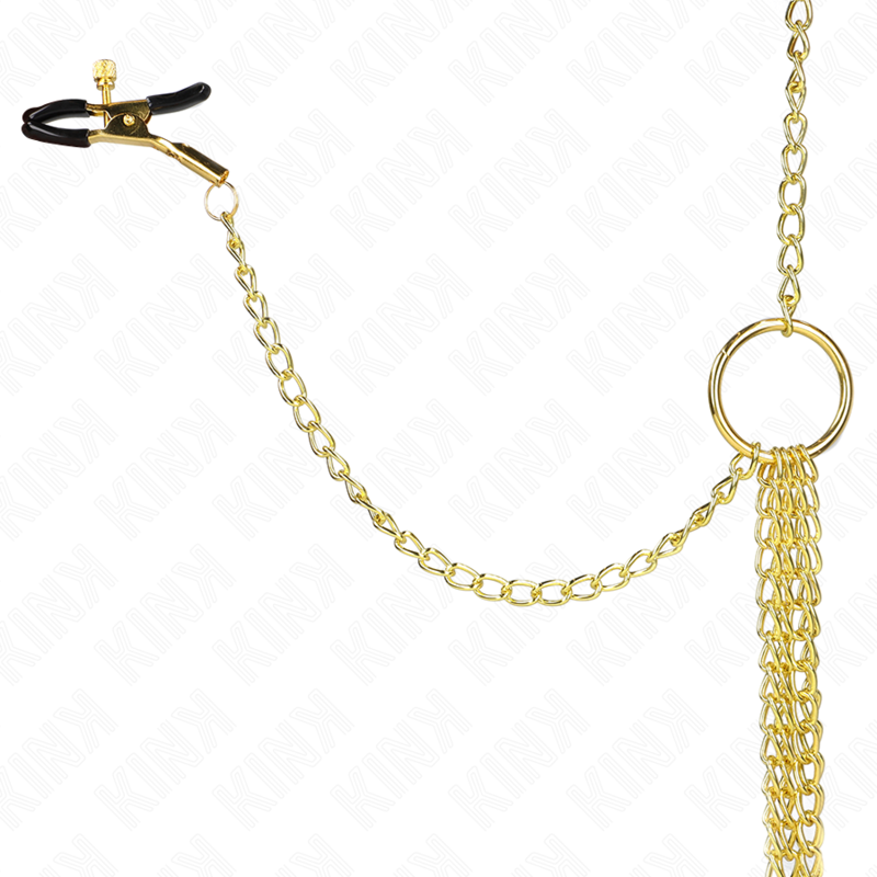 KINK - 4 PINCES À TAMELON ET CLITO RÉGLABLES OR - 7eme ciel