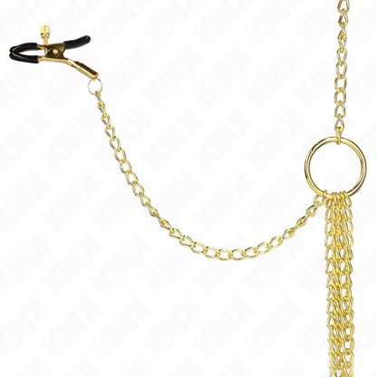 KINK - 4 PINCES À TAMELON ET CLITO RÉGLABLES OR - 7eme ciel