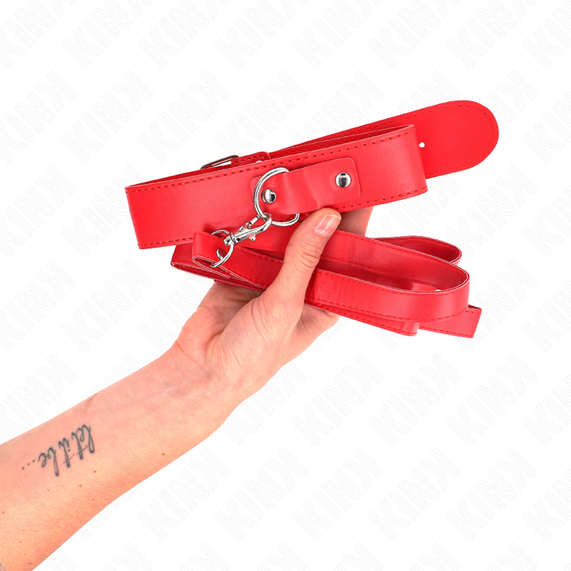 KINK - COLLIER AVEC CEINTURE 116 CM BRACELET ROJO AJUSTABLE 32-50 CM X 8 CM - 7eme ciel