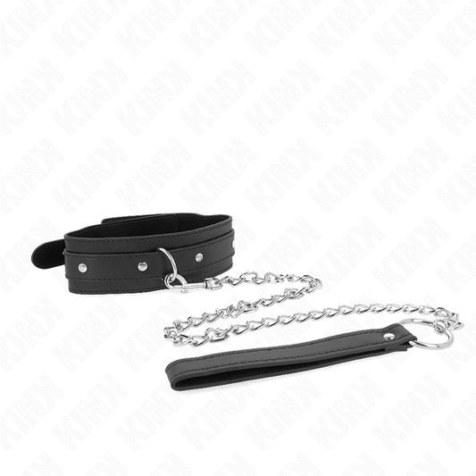 KINK - COLLIER AVEC LAISSE 65 CM 1 ANNEAU RÉGLABLE 38-49 CM X 5 CM - 7eme ciel