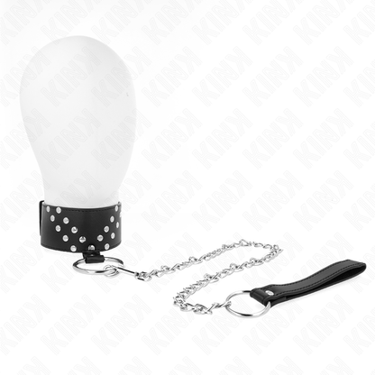 KINK - COLLIER AVEC CEINTURE 65 CM AVEC RIVET V RÉGLABLE 36-43 CM X 5 CM - 7eme ciel