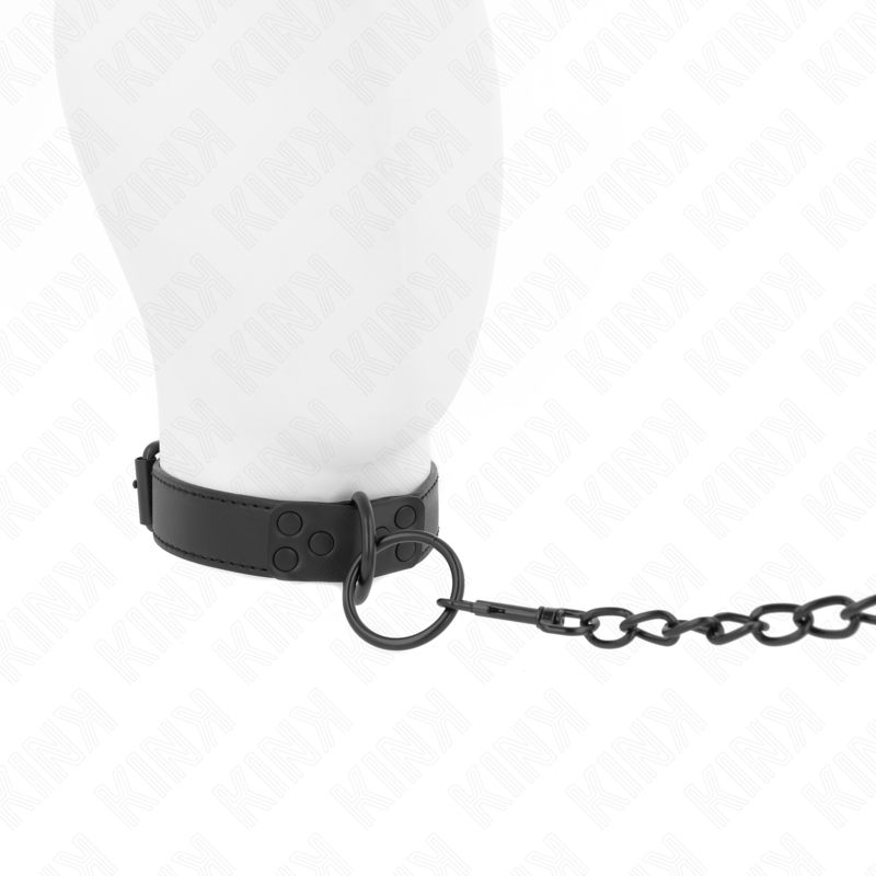 KINK - COLLIER AVEC LAISSE FONCÉE 65 CM AJUSTABLE 37-54 CM X 3 CM - 7eme ciel