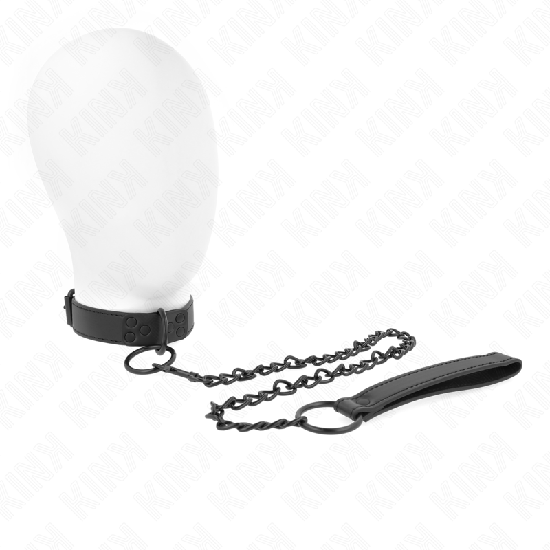 KINK - COLLIER AVEC LAISSE FONCÉE 65 CM AJUSTABLE 37-54 CM X 3 CM - 7eme ciel