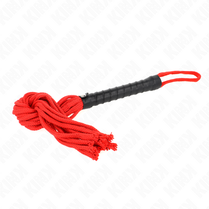 KINK - FOUET CORDE ROJO 56 CM - 7eme ciel