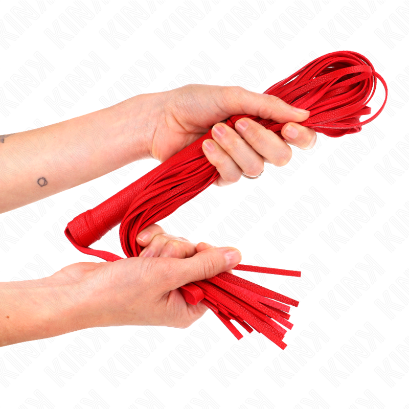 KINK - FOUET PVC SOUPLE ROUGE 70 CM - 7eme ciel