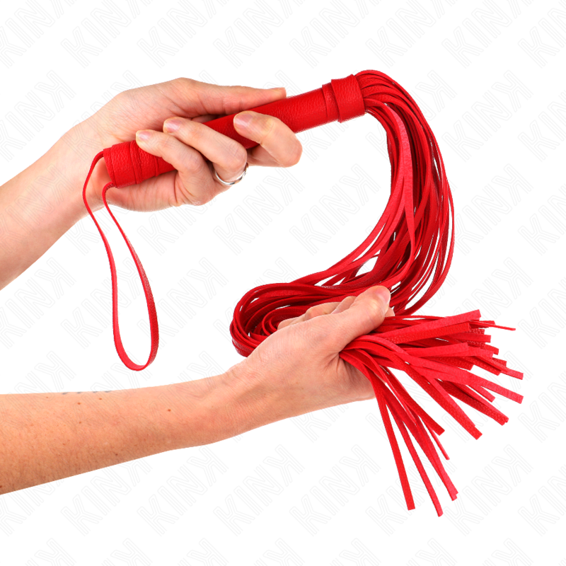 KINK - FOUET PVC SOUPLE ROUGE 70 CM - 7eme ciel