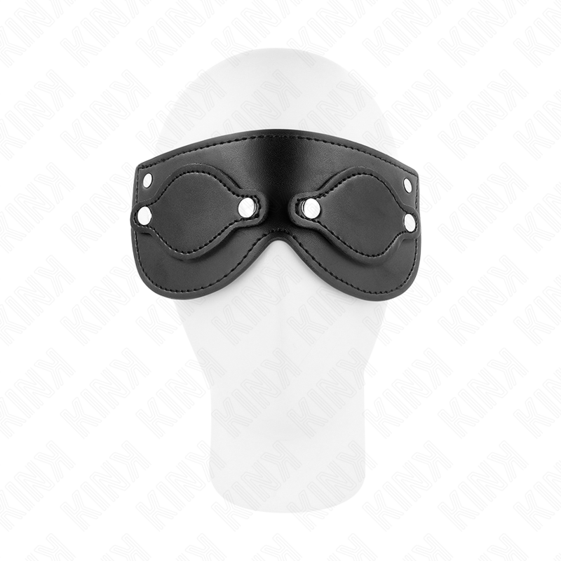 KINK - MASQUE EN CUIRETTE AVEC CACHE-YEUX DÉTACHABLES 22 x 9 CM - 7eme ciel
