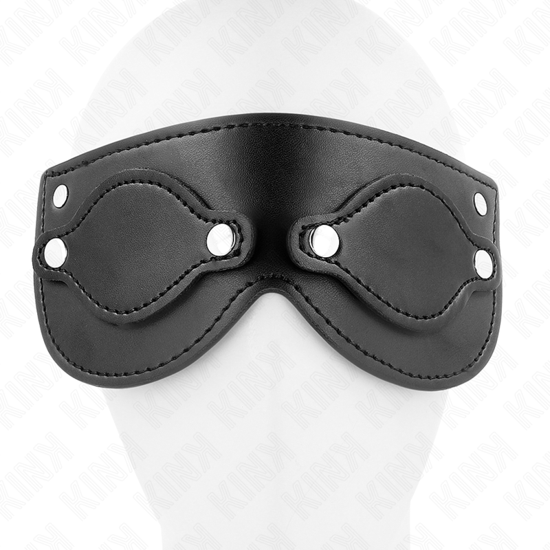 KINK - MASQUE EN CUIRETTE AVEC CACHE-YEUX DÉTACHABLES 22 x 9 CM - 7eme ciel