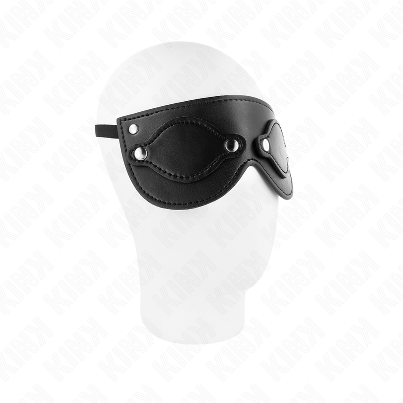 KINK - MASQUE EN CUIRETTE AVEC CACHE-YEUX DÉTACHABLES 22 x 9 CM - 7eme ciel