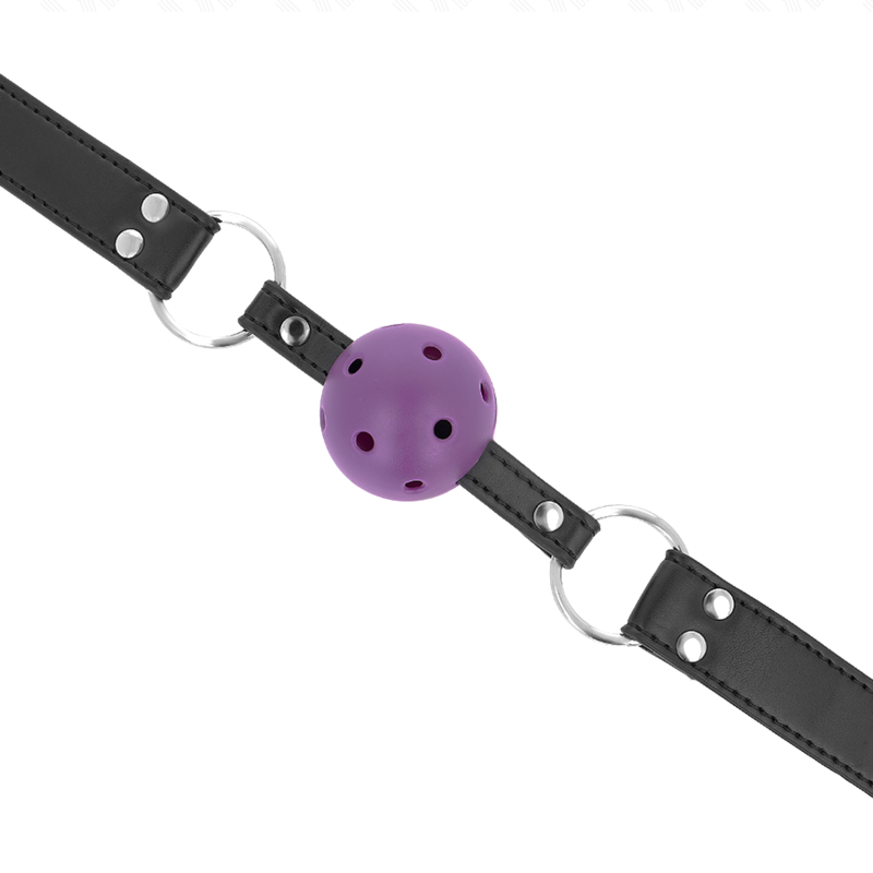 KINK - BALLE RESPIRANTE 4 CM BAG AVEC DOUBLE RIVET VIOLET 62,5 x 2,5 CM AJUSTABLE 42-58 CM - 7eme ciel